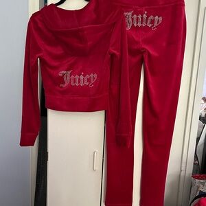 Juicy Couture Cherry Velour Set